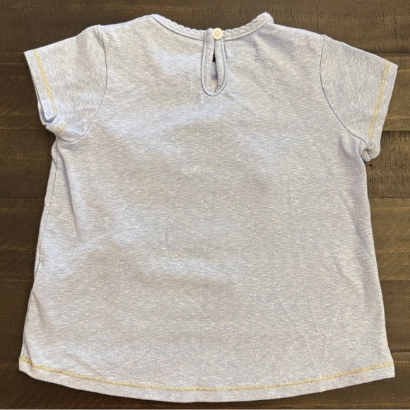 Mud Pie Toddler Girl Size 3T Birthday Shirt – “Three” Star Tee with Tassels - Picture 5 of 5